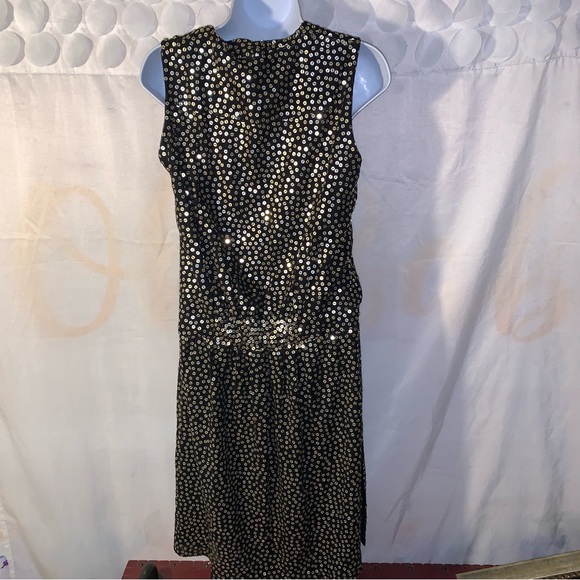DVF Diane Von Furstenberg Issie gold sequin dress A25015 - Picture 13 of 14